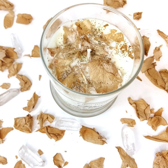 Intention candle with crystals and essential oils - Picture 2 of 4